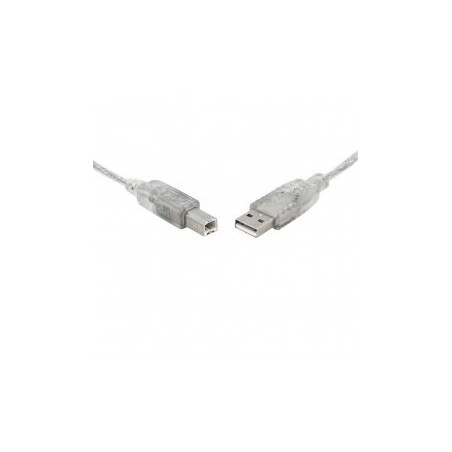 8WR CAB USB-A-B-TRANSPARENT-1M