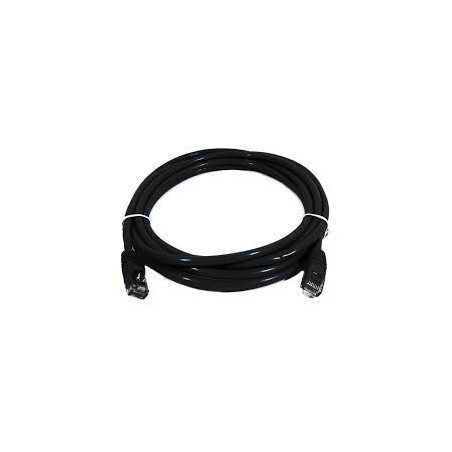 8Ware CAT6A Cable 1m - Black Color RJ45 Ethernet Network LAN UTP Patch Cord Snagless