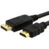 Astrotek DisplayPort DP to HDMI Adapter Converter Cable 1m - Male to Male 1080P Gold-Plated for PC/Laptop to HDTVs Projectors Di