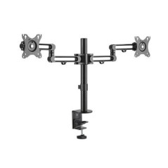 Brateck Dual Monitor Premium Aluminum Articulating Monitor Arm Fit Most 17in-32in Monitors Up to 8kg per screen VESA 75x75/100x1