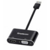 Simplecom DA316A USB to HDMI + VGA Video Card Adapter with 3.5mm Audio
