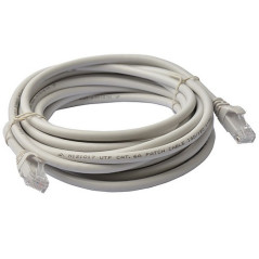 8WR CAB NW-CAT6-5M-SNAGLESS-GREY