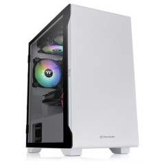Thermaltake S100 Tempered Glass Micro-ATX Case - Snow Edition