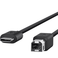 8Ware USB-B to USB-C Cable 1m Type-C to B Male to Male - 480Mbps