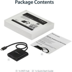 StarTech 2-Port USB-C to HDMI MST Hub - 4K Multi-Stream Transport Hub