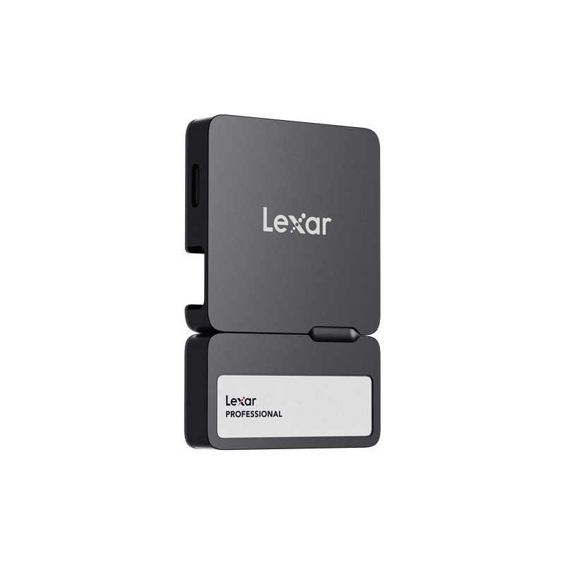 Lexar Professional GO SL400 Portable SSD with Hub, USB 3.2 Gen 2, 2TB, Black, 2 Years Warranty