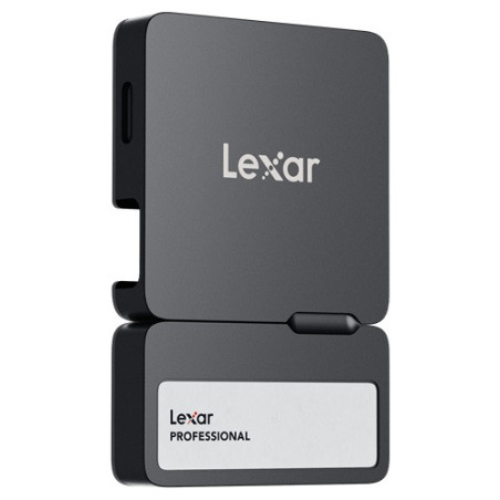 Lexar Professional GO SL400 Portable SSD with Hub, USB 3.2 Gen 2, 2TB, Black, 2 Years Warranty