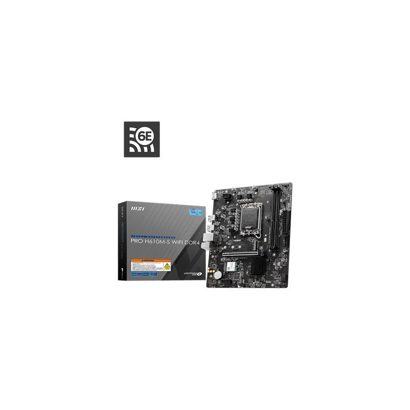 MSI PRO H610M-S WIFI DDR4 mATX motherboard Wifi 6E
