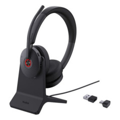 Yealink (BH74-CH-Teams-USB-C/A) Microsoft Certified Teams Bluetooth Headset with Charging Stand, USB-C to USB-A adaptor