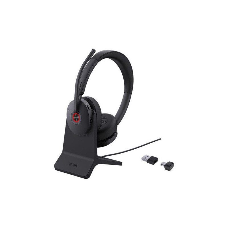 Yealink (BH74-CH-Teams-USB-C/A) Microsoft Certified Teams Bluetooth Headset with Charging Stand, USB-C to USB-A adaptor