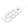 Huntkey Power Board (SAC607) with 6 sockets and 2 USB charging port