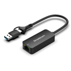 Simplecom NU405C SuperSpeed USB-C and USB-A to 2.5G Ethernet Network Adapter 2.5Gbps LAN