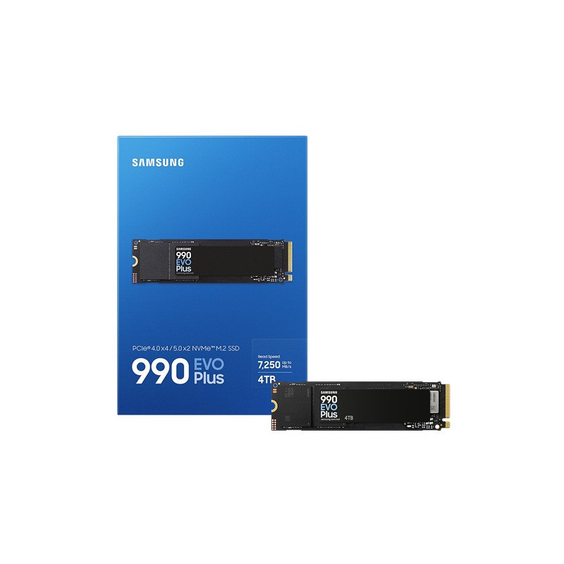 SAMSUNG (990 EVO PLUS) 4TB, M.2 INTERNAL NVMe PCIe SSD, 7250R/6300W MB/s, 5YR WTY