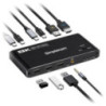 Simplecom KM470 2-Port USB-C KVM Switch 8K Docking Station HDMI 2.1 DP for Laptop Tablet