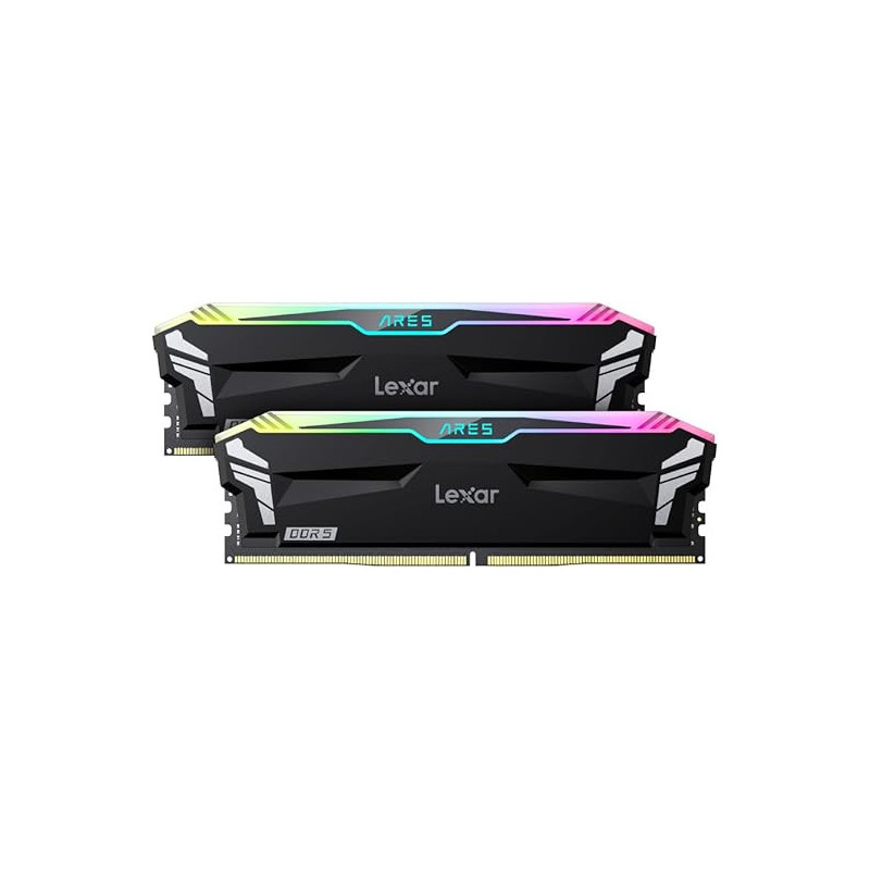 Lexar ARES RGB 32GB (2x16GB) DDR5 RAM 6000MT/s CL30 1.35V Desktop Memory, Lifetime Limited Warranty