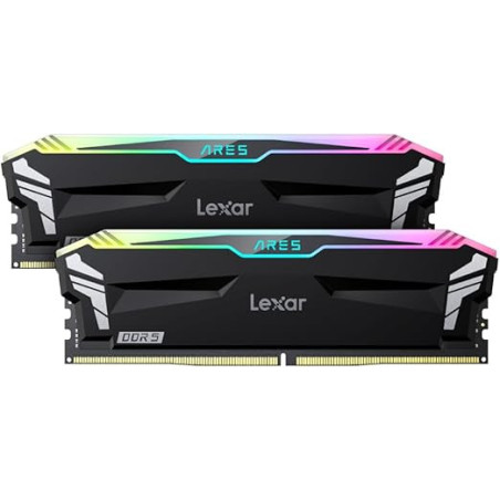 Lexar ARES RGB 32GB (2x16GB) DDR5 RAM 6000MT/s CL30 1.35V Desktop Memory, Lifetime Limited Warranty