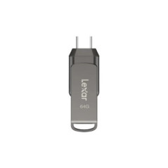 Lexar JumpDrive D400 64GB BL Titanium USB 3.1 Type-C, up to 100MB/s read