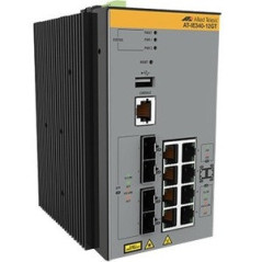 Allied Telesis 8x 10/100/1000T POE+ ports,  4x 100/1000X SFP, Advanced L3 industrial switch, DC power supplies.