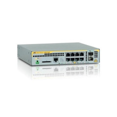 Allied Telesis L2+ switch with 8 x 10/100/1000T PoE ports and 2 x 100/1000X SFP ports, AU Power Cord