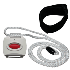 Alula Security - Panic Button RED with Neck Pendent & Wrist Strap