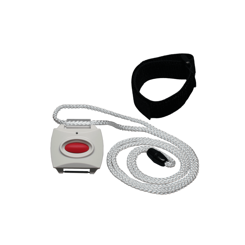 Alula Security - Panic Button RED with Neck Pendent & Wrist Strap