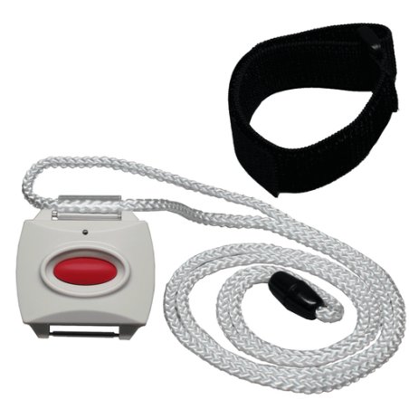 Alula Security - Panic Button RED with Neck Pendent & Wrist Strap