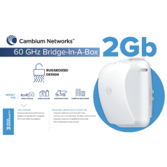 Cambium 60GHz Bridge in a Box 2Gb with ANZ Cord