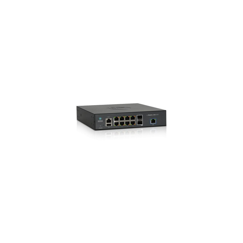 Cambium cnMatrix EX2010, Intelligent Ethernet Switch, 8 1G and 2 SFP fiber ports - AUS/NZ power cord