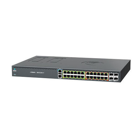 Cambium cnMatrix EX3028R-P, Intelligent Ethernet Switch, 24 1G(12 PoE+ ports and 12 4PPoE ports(60W)) and 4 SFP+ ports, ,  Dual/