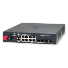 Cambium cnMatrix TX1012-P-DC, DC Powered Intelligent Ethernet PoE Switch,  8 x 1Gbps, and 4 SFP+, no pwr cord