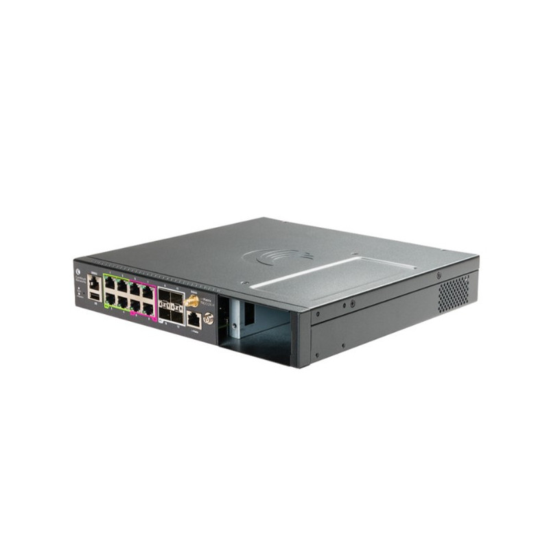 Cambium cnMatrix TX 2012R-P, Intelligent Ethernet PoE Switch, Cambium Sync,  8 x 1gbps, and 4 SFP+, Removeable Power Supply  (no