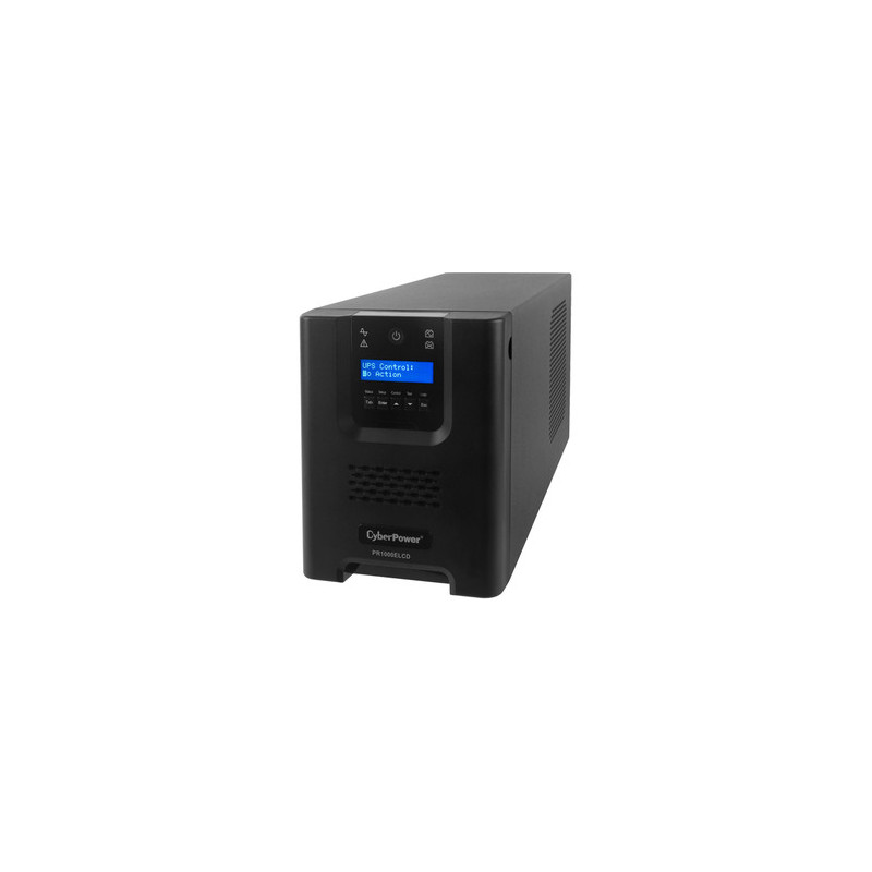 CyberPower PRO Series 1000VA / 900W (10A) Tower UPS with LCD - (PR1000ELCD)-3 yrs Adv. Rep & 2 yrs on Int. Battery WTY