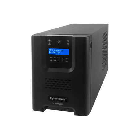 CyberPower PRO Series 1000VA / 900W (10A) Tower UPS with LCD - (PR1000ELCD)-3 yrs Adv. Rep & 2 yrs on Int. Battery WTY