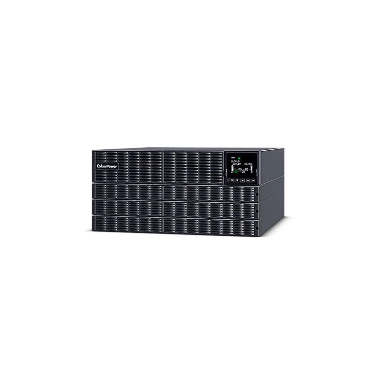 CYBERPOWER Online S 6000VA/6000W 5U Rackmount UPS - 12V/7AH*20 - Hardwire Terminal Block,Serial Port-(OLS6KERT5U),2 Yrs Adv. Rep