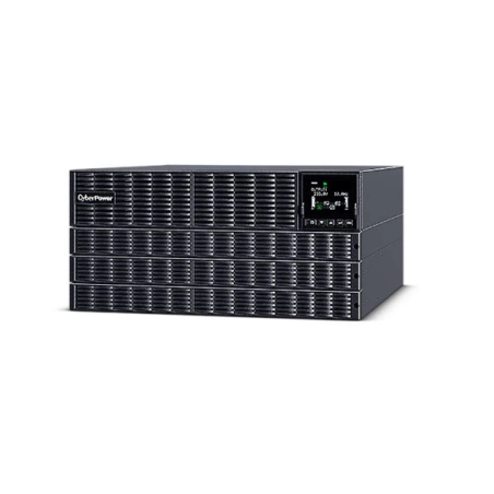 CYBERPOWER Online S 6000VA/6000W 5U Rackmount UPS - 12V/7AH*20 - Hardwire Terminal Block,Serial Port-(OLS6KERT5U),2 Yrs Adv. Rep