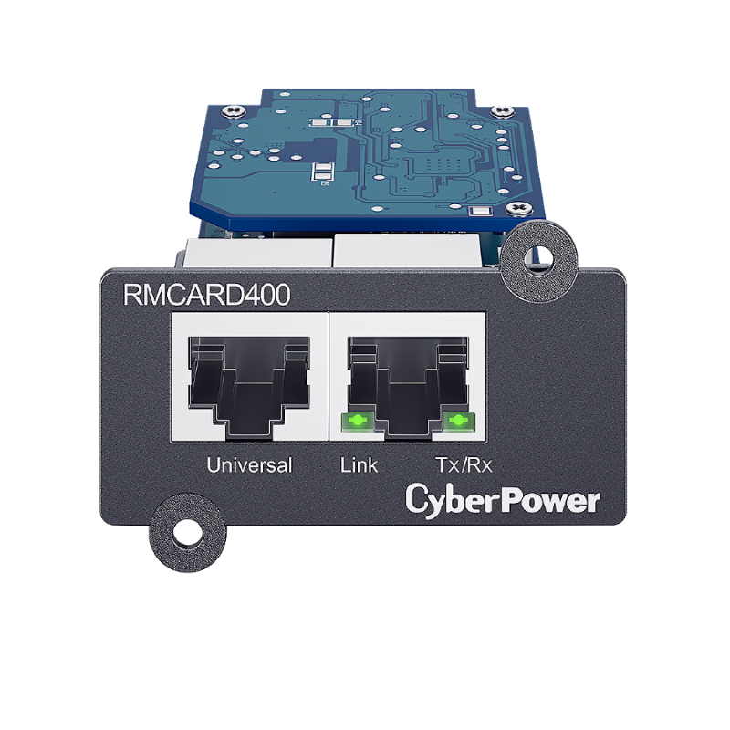 CyberPower Systems SNMP card to suit Professional UPS, On-Line UPS,3-Phase UPS, ePDU, ATS, includes ENVIROSENSOR port, Ethernet 