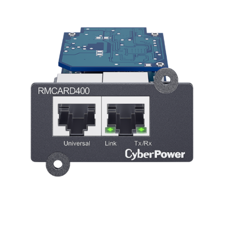 CyberPower Systems SNMP card to suit Professional UPS, On-Line UPS,3-Phase UPS, ePDU, ATS, includes ENVIROSENSOR port, Ethernet 