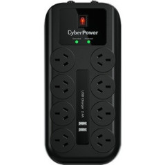 CyberPower Home Theater Series 8 Outlet + 2 USB Surge Protector & Powerboard