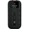 CyberPower Home Theater Series 8 Outlet + 2 USB Surge Protector & Powerboard