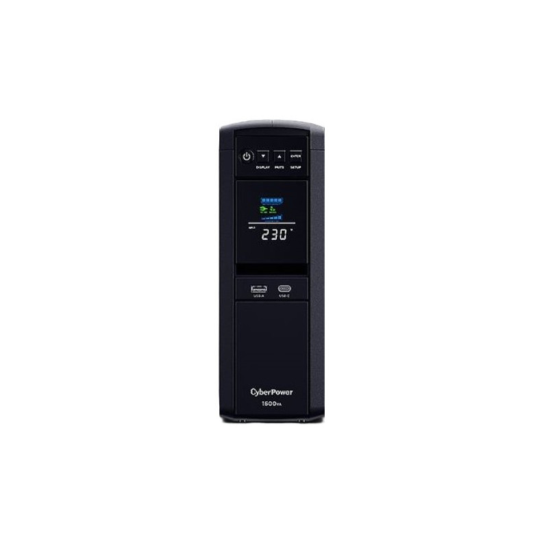 CyberPower Systems PFC Sinewave Series 1350VA/810W Tower UPS - 2* 12V/7AH - 6x AU & 1x USB-A + 1x USB-C Charging Ports - 2 Yrs A