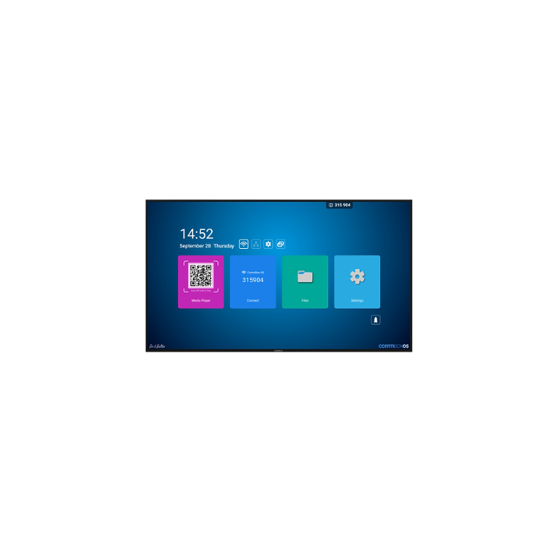CommBox (CBDI0186) Intelligent Display 86" 4K UHD Display, WiFi, LAN, Hdmi, DP, Vga, Wall Bracket, 5Yr Wty