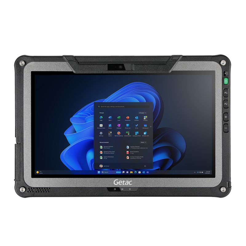 Getac F110G7 - i5-1335U, 11.6" + Webcam, Win11+16GB, 256GB PCIe SSD, SR FHD+TS+stylus, ANZ Power, Rear Camera+Standard Batteries