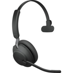 Jabra Evolve2 65 UC USB-A Mono Bluetooth Headset w/ Charging Deskstand - Black