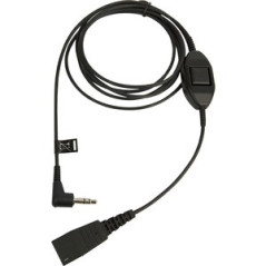 Jabra QD to 3.5mm w/PTT 0.5m Straight Cord