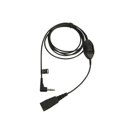 Jabra QD to 3.5mm w/PTT 0.5m Straight Cord
