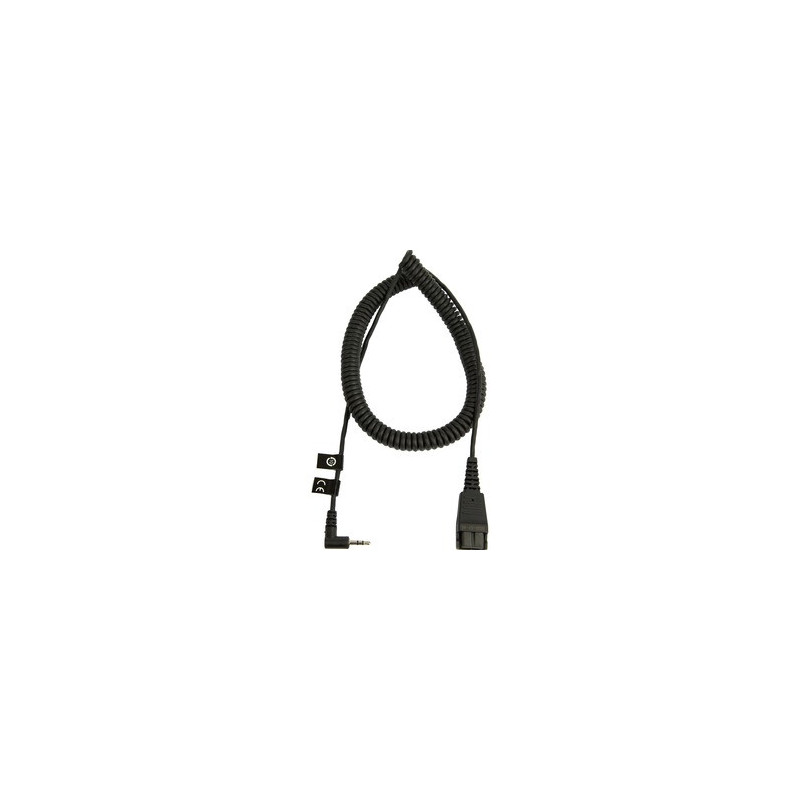 Jabra (8800-01-46) Cord - QD to 2.5mm, 2m Curly