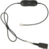  Jabra GN1216 QD to RJ9 Avaya Straight Cord