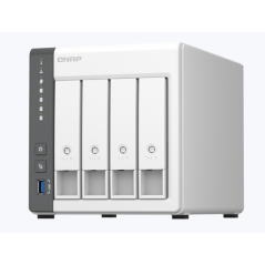 QNAP TS-433-4G, 4-bay ARM 4C 2.0GHz ; 4 x SATA 6Gb/s 3.5"/2.5"; 4GB RAM on-board; 1 x GbE; 1 x 2.5GbE ; 1 x USB3.2 Gen1 and 2 x 