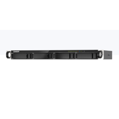 QNAP TS-435XeU-4G 4-bay, 1U short-depth 12" NAS, Marvell Octeon TX2 CN9130 / CN9131 64-bit quad-core 2.2 GHz, 4GB DDR4 SODIMM RA