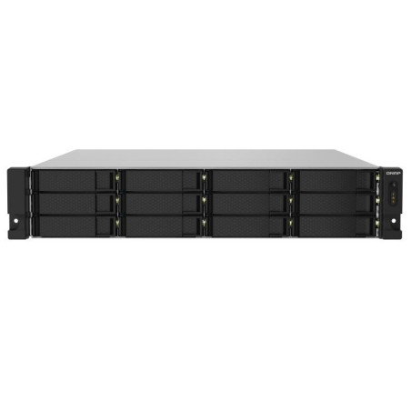 QNAP TS-1232PXU-RP-4G 12-Bay 2U rackmount NAS Cortex-A57 quad-core 1.7GHz CPU, 4GB DDR4 UDIMM RAM (max 16GB), SATA 6Gb/s, redund